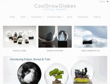 Tablet Screenshot of coolsnowglobes.com